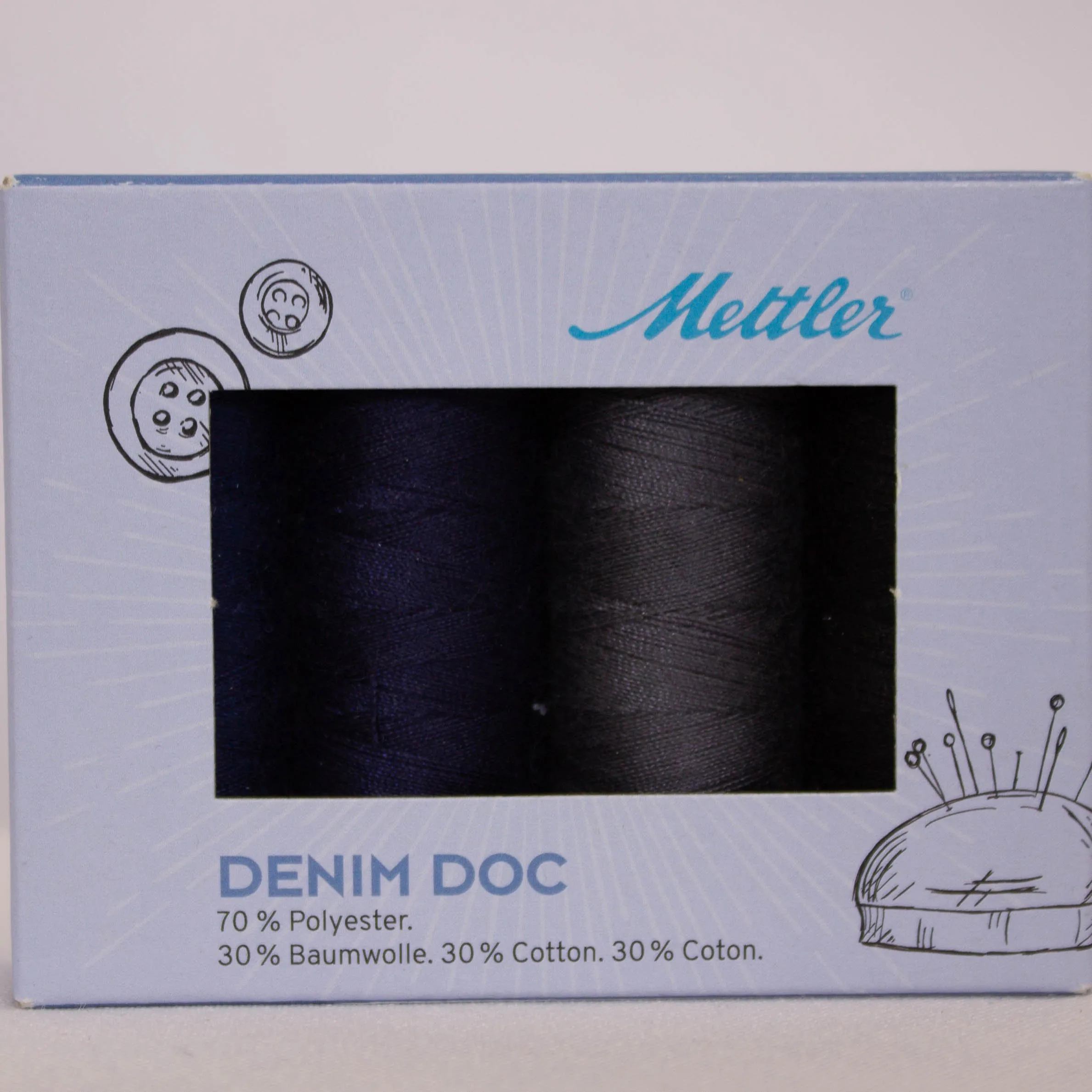 Garendoosjes Mettler denim doc - donker - BLACK FRIDAY